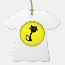 Cute Cat Cartoon Ornament