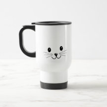 Cute Cat Face. Coffee Mugs