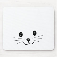 Cute Cat Face. Mousepads