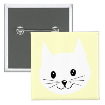 Cute Cat Face. Pins