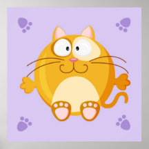 Cute cat poster