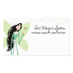 cute chef fairy cooking baking business cards