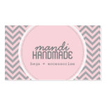 Cute Chevron Stripes Professional Business Card