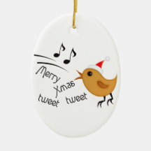 Cute Christmas Birdie Christmas Tree Ornament