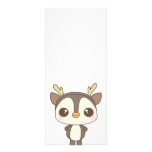 cute christmas penguin reindeer character rack cards