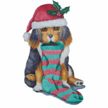 cute christmas puppy Photo Sculpture ornament