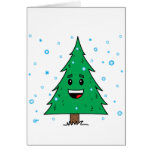 Cute Christmas Tree - Blank Greeting Card