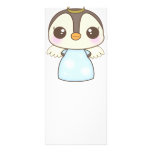 cute christmas winter angel penguin rack cards