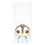 cute christmas winter angel penguin rack cards