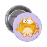 Cute circle cat button