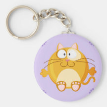 Cute circle cat keychains