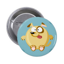 Cute circle dog pins