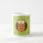 Cute circle owl mug