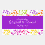 Cute colourful autumn fruits Save the date Sticker