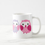 Cute Colourful Owls - Pink and Purple Pastels Coffee Mugs