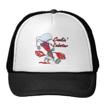 cute cookin cooking lobster cartoon trucker hats