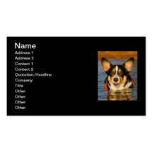 Cute Corgi Business Card Templates
