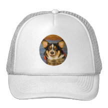 Cute Corgi Design Mesh Hat