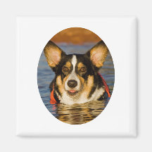 Cute Corgi Design Refrigerator Magnets