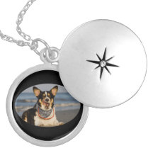 Cute Corgi Licking his Chops Pendant