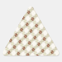 cute country pattern triangle stickers