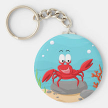 cute crab keychain