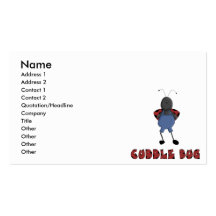 cute cuddle bug ladybug character business card templates
