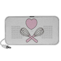 Cute Culinary Illustration on Doodle Notebook Speaker