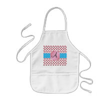 Cute cupcake monogram aprons
