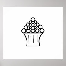 Cute cupcake poster