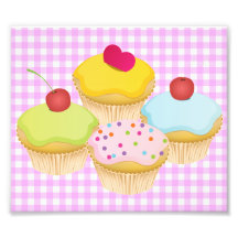 Cute Cupcakes Photographic Print