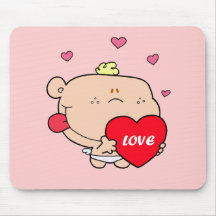 Cute Cupid Love Mouse Pad
