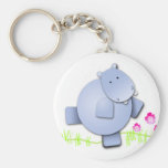 Cute Dancing Hippo Key Chain
