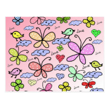 cute design for kids postcard