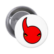 cute devil from cute x evil pinback button