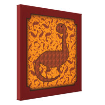 Cute Dinosaur Nursery Art Canvas Print