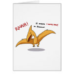 cute dinosaur rawr means I love you Greeting Card