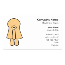 Cute Dog. Apricot Toy Poodle / Miniature Poodle. Business Card Template