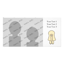 Cute Dog. Cream Toy Poodle / Miniature Poodle. Custom Photo Card