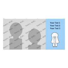 Cute Dog. White Toy Poodle / Miniature Poodle. Photo Card Template