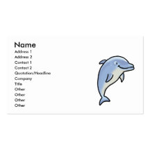 Cute dolphin business cards