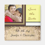 CUTE Elegant Classic Save The Date Magnet