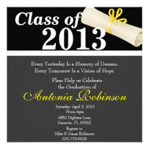 Cute Elegant Graduation Announcement/Invitation