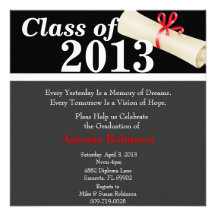 Cute Elegant Graduation Announcement/Invitation