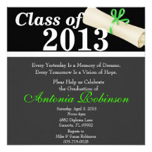 Cute Elegant Graduation Announcement/Invitation