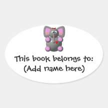 Cute Elephant with Earrings Stickers