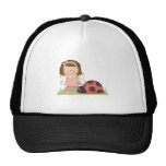 Cute Fairy Girl and Ladybug Mesh Hats