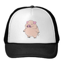 Cute Fat Pig Mesh Hat