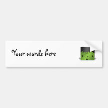 Cute Frankenstein monster Bumper Sticker