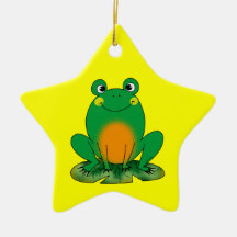 Cute frog ornament